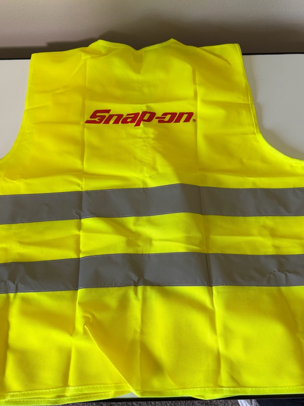 Snap-on Hi-Vis Yellow Safety Vest with Reflective Stripes